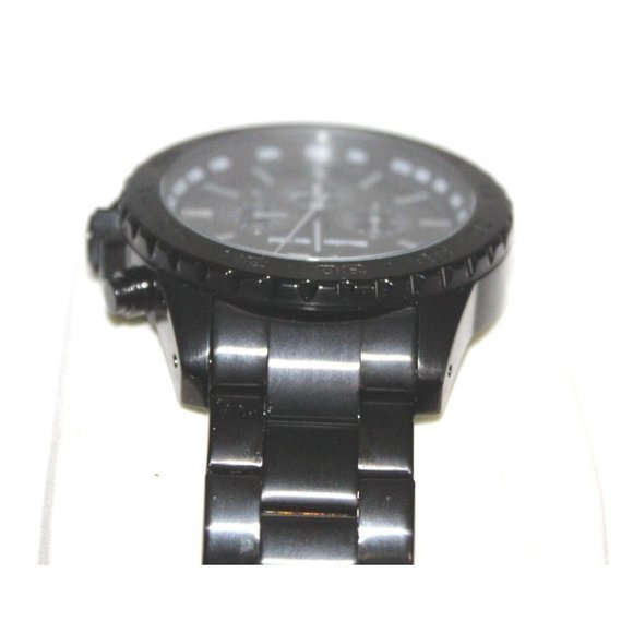 NEW w/Box Studer‎ Schild Dunlop Black Steel Chronograph Mens Watch NEW Battery - Picture 7 of 13